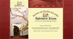 Desktop Screenshot of apfelweinklaus.de
